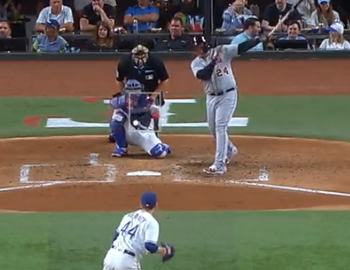 Miguel Cabrera pegó dos sencillos y llegó a 3121 hits (+Videos)