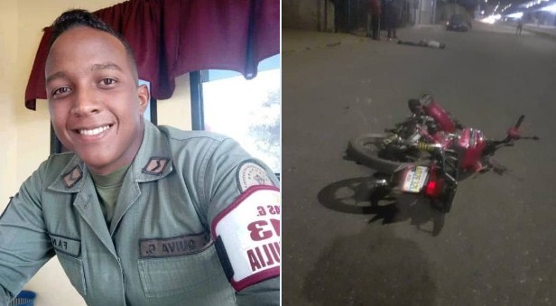 GNB muere en Cabimas tras estrellarse en su moto