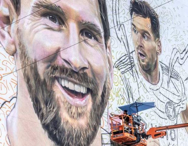 Messi mural Miami