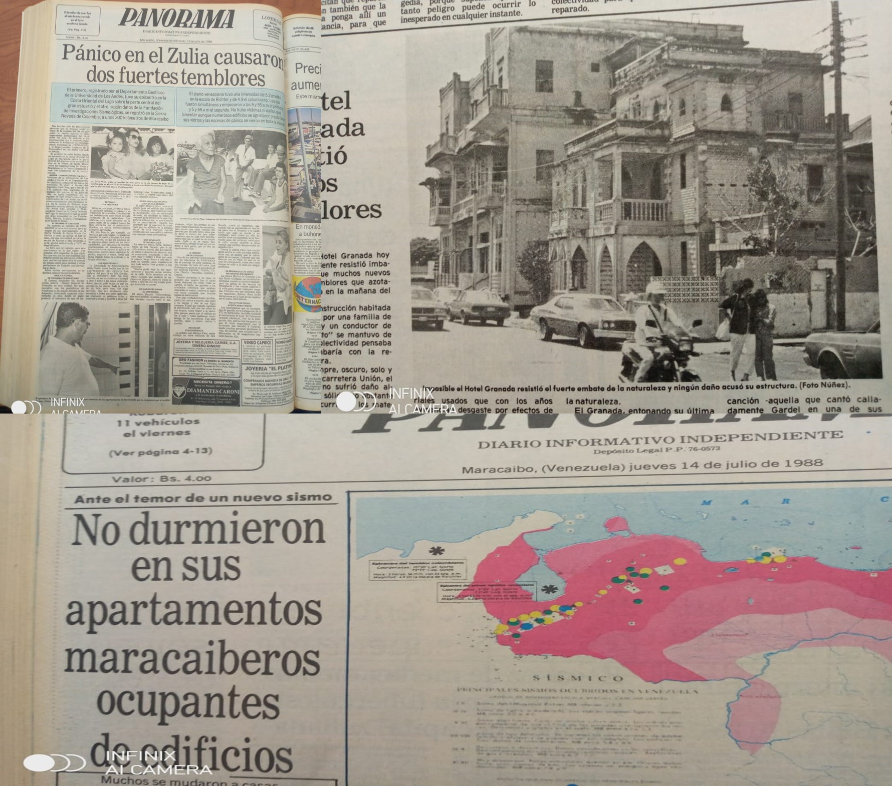 La madrugada que dos fuertes temblores despertaron a los maracaiberos