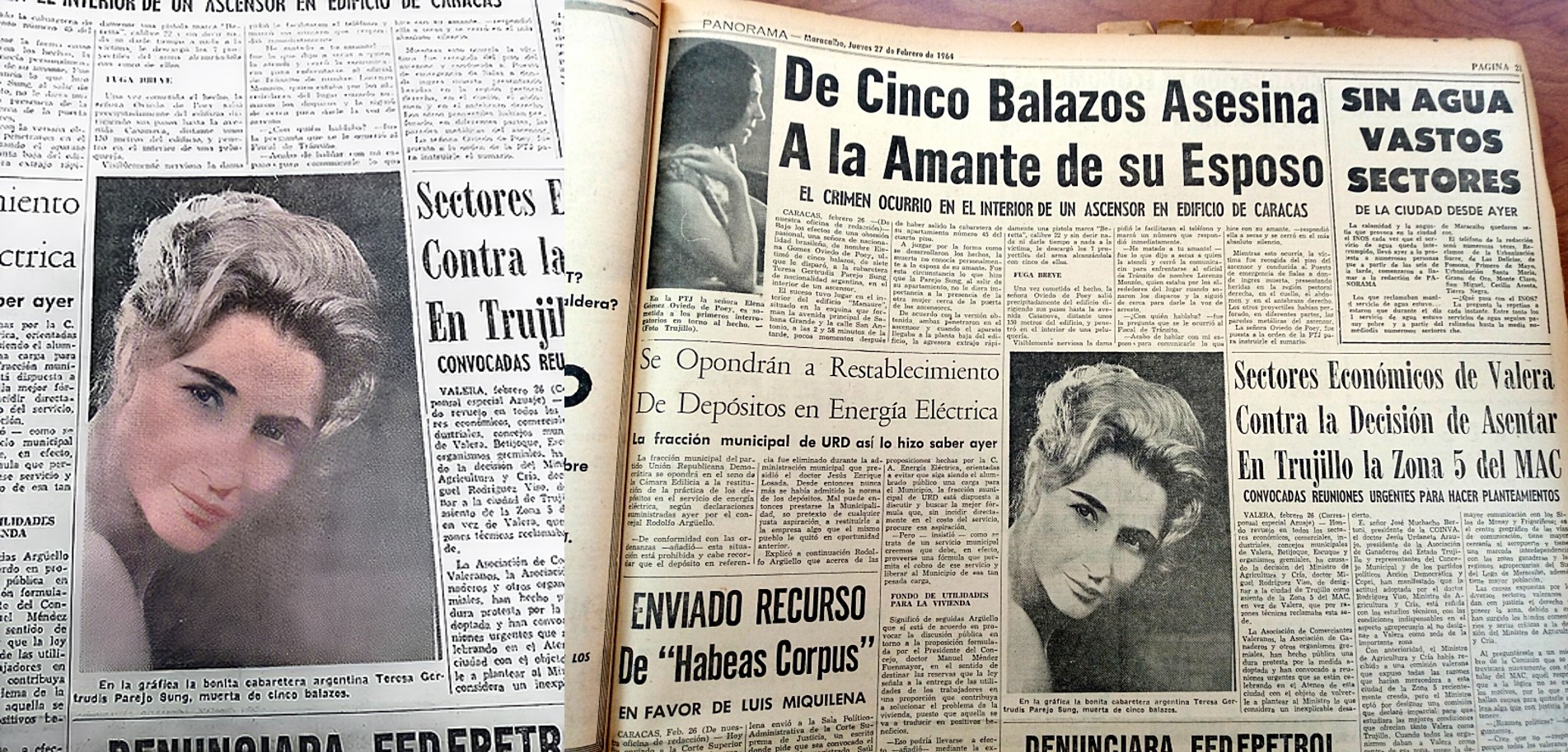 "He matado a tu amante": Drama pasional en un ascensor que estremeció a Caracas en 1964