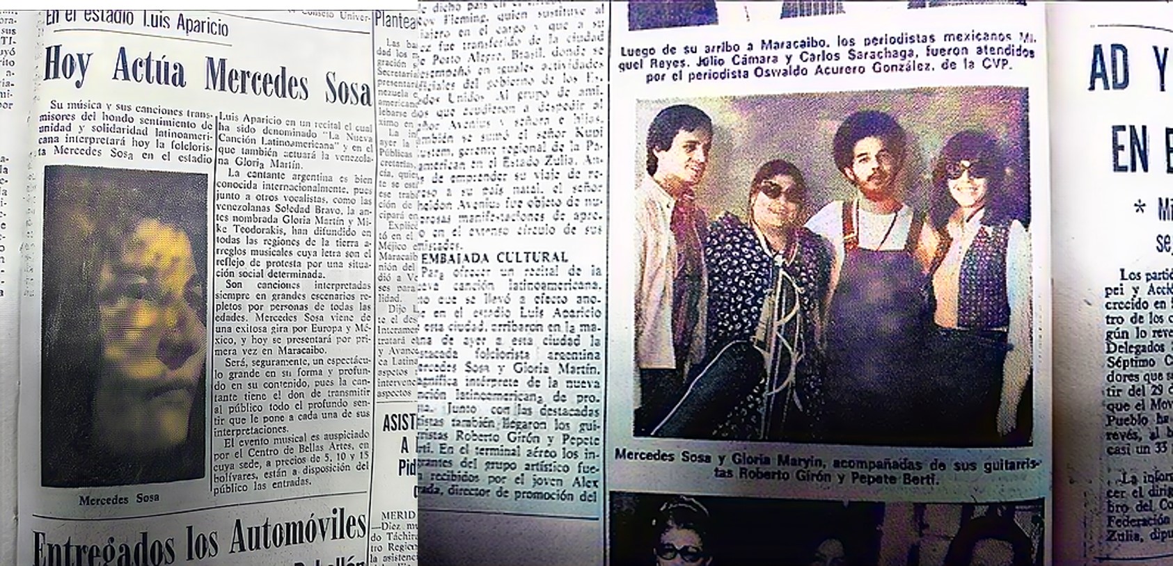 Un lazo de amor ató el corazón de Mercedes Sosa a Maracaibo