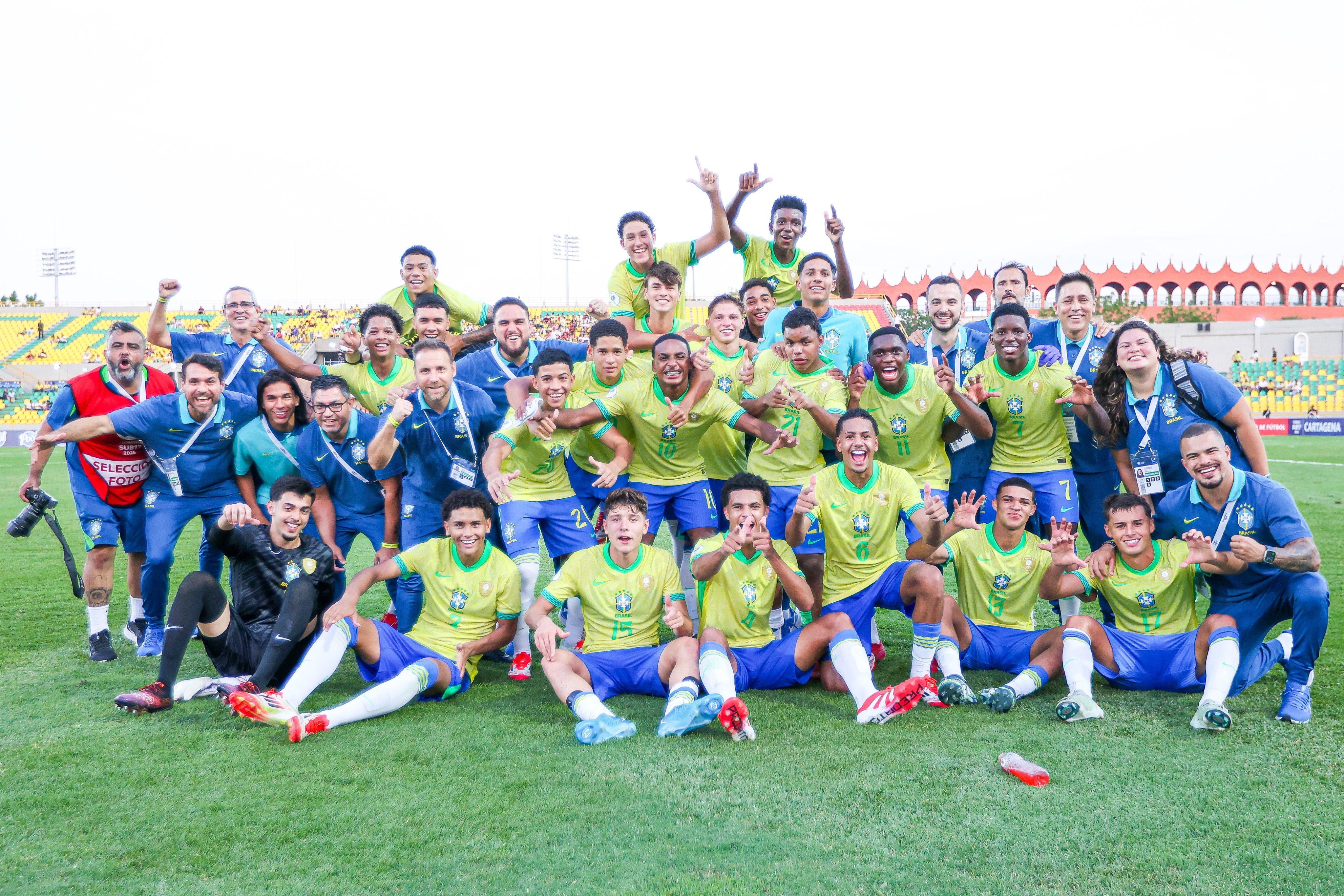 Brasil acabó con las ilusiones de Colombia y se coronó campeón del Sudamericano Sub-17
