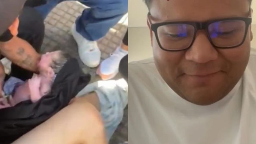 Representando: Migrante venezolano asistió el parto de una mujer en plena calle en Santiago de Chile
