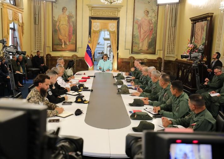 Maduro en encuentro con los organismos de seguridad: "Sigamos haciendo lo que hay que hacer en el marco de la legalidad, así chillen"