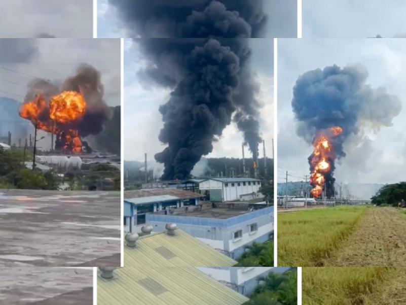 Fuerte explosión se registró en la refinería más grande de Ecuador