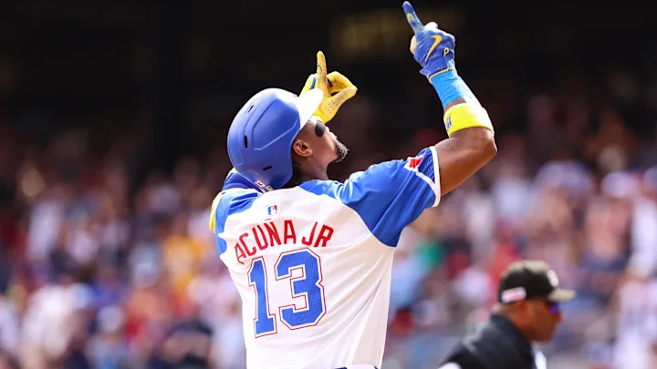 Ronald Acuña Jr. conectó su séptimo vuelacerca de la temporada