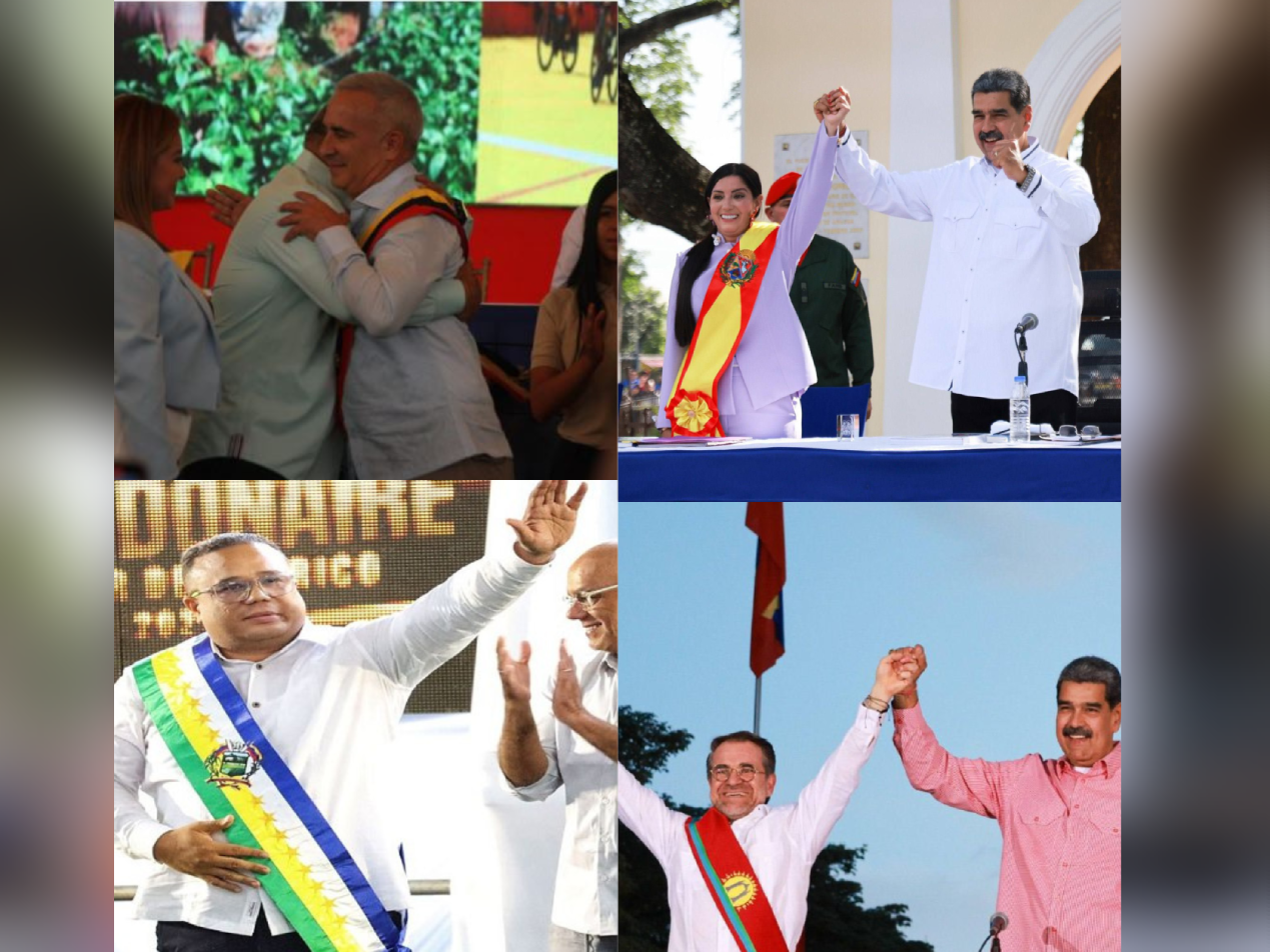 Juramentan a gobernadores de Táchira, Aragua, Guárico, Carabobo y Anzoátegui para el período 2025-2029