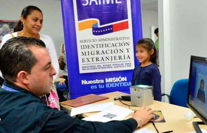 Saime mantendrá jornada de cedulación para niños ‘por primera vez’ hasta el próximo 4-Jul