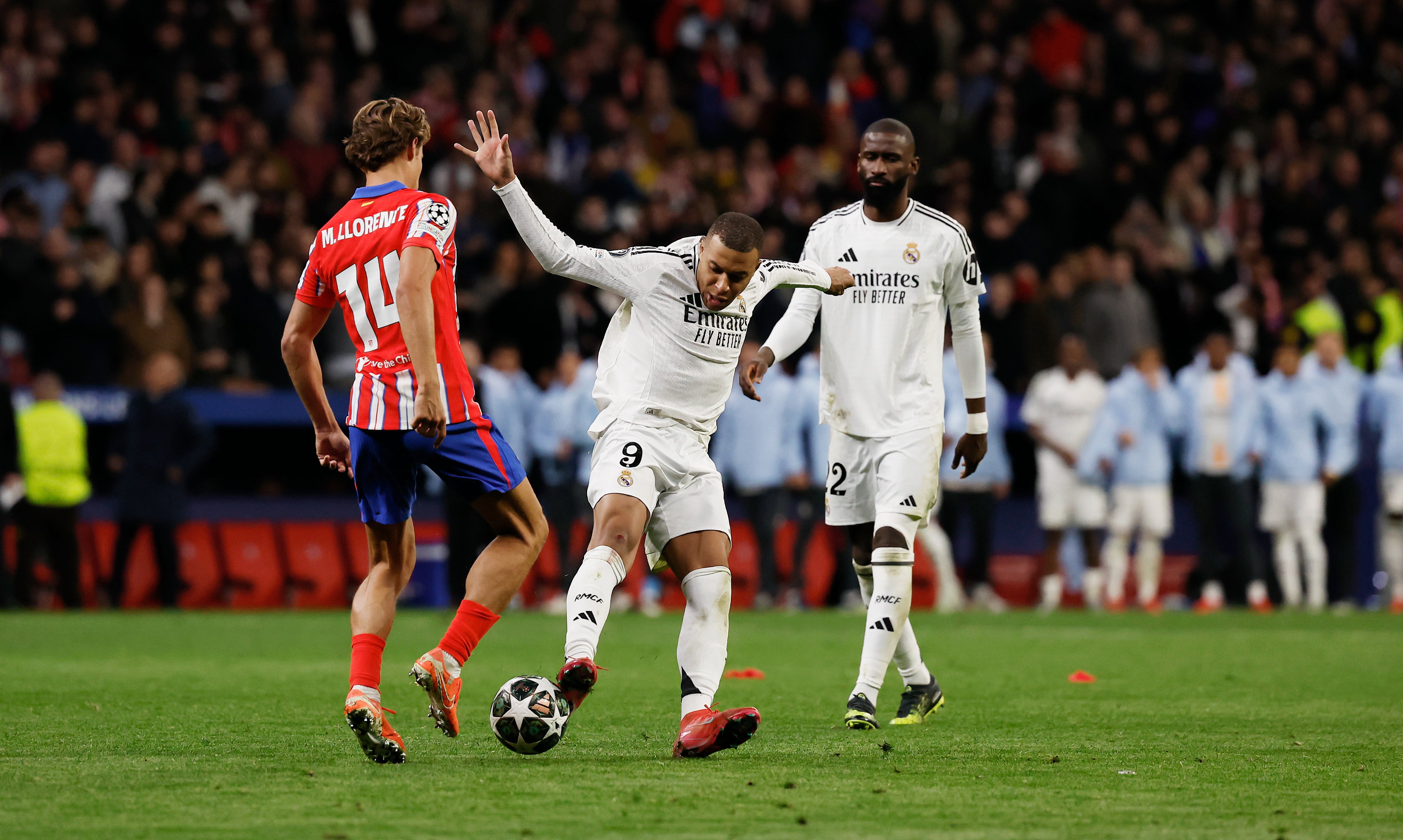 La Uefa mantiene sanciones a Mbappé, Rüdiger y Ceballos