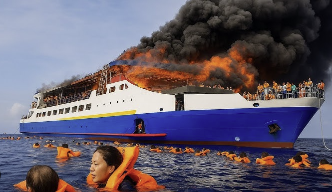 Cinco muertos tras incendiarse el ferry ‘KM Barcelona’ en Indonesia
