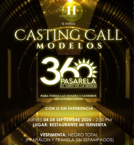 Llaman a casting para el desfile de moda 360 pasarela en Maracaibo