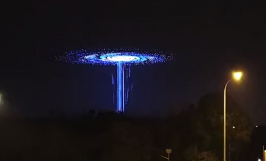 China ‘abrió un portal’ en la Tierra durante show de drones