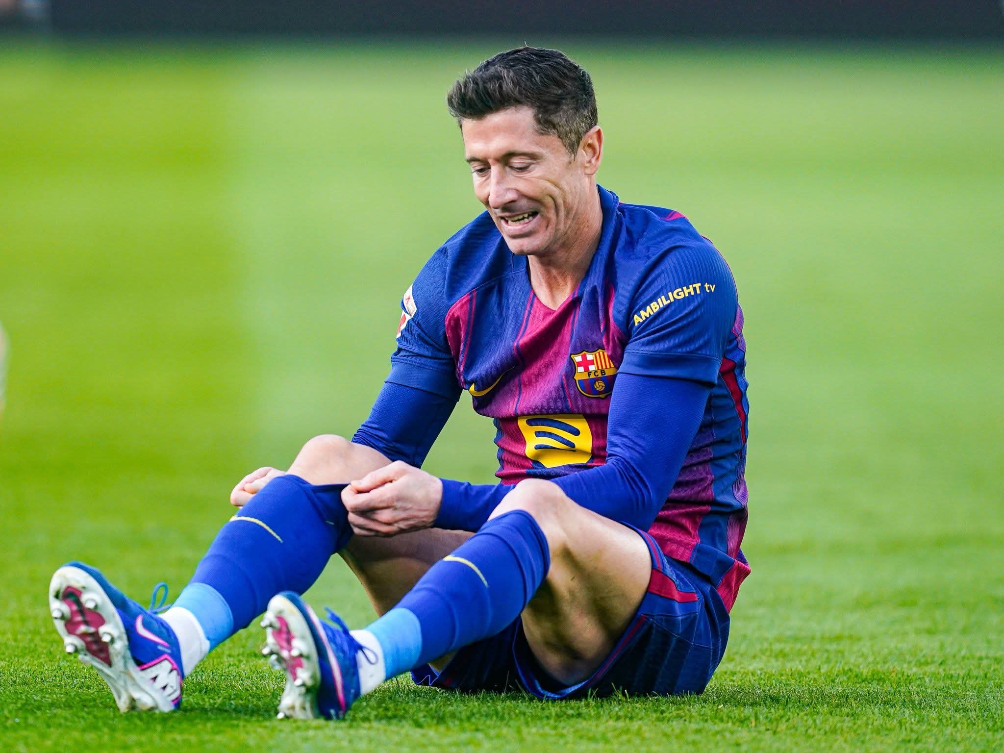 Lewandowski será baja ante el Atlético por una fractura en la órbita del ojo