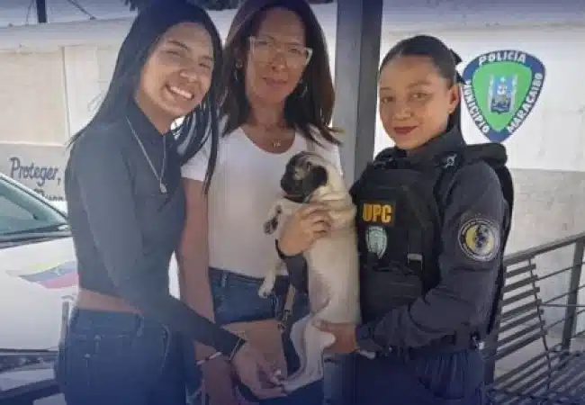Polimaracaibo recupera y entrega canino extraviado a sus dueños