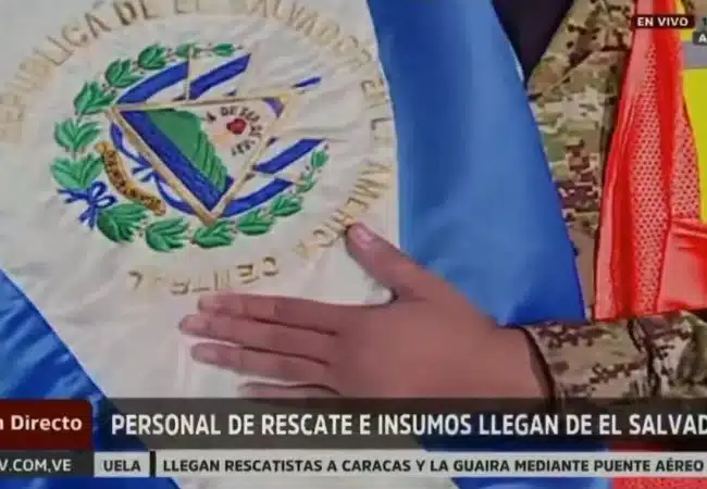 Llegaron a Venezuela brigadas salvadoreña con ayuda humanitaria enviada por Nayib Bukele ante la emergencia por terremotos
