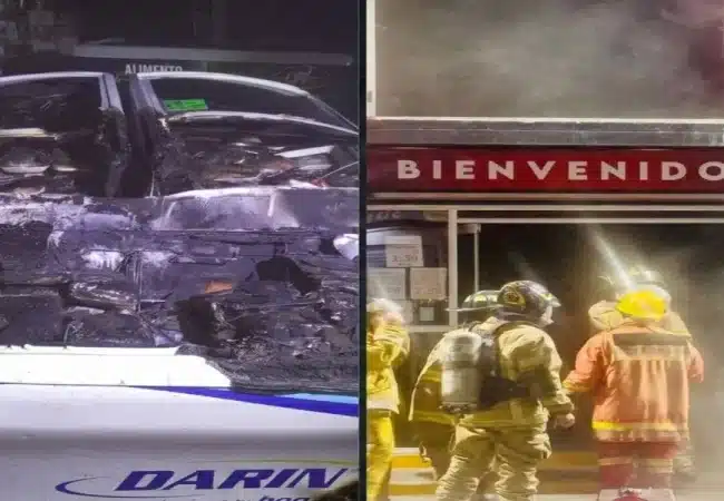 Voraz incendio deja en llamas un supermercado en Cabimas