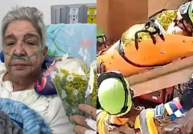 Se recupera la abuelita que pidió una Coca-Cola tras ser rescatada de entre los escombros