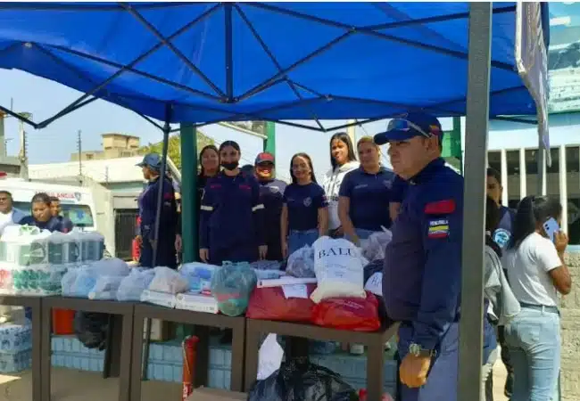 Habilitan cuarteles de Bomberos en el Zulia como centros de acopio tras doble terremoto en el país
