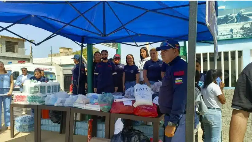 Habilitan cuarteles de bomberos en el Zulia como centros de acopio tras doble terremoto en el país