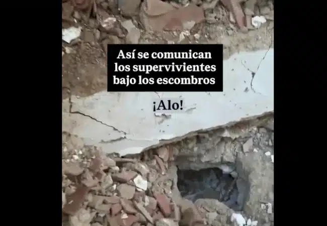 La delgada línea entre el milagro y el dolor: Así se comunican los voluntarios con las víctimas atrapadas bajo los escombros