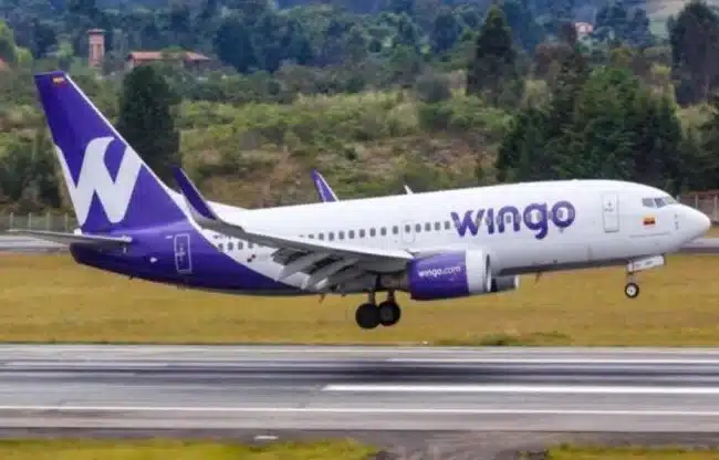 Wingo adelanta al 3 de julio su nueva ruta Bogotá-Valencia por terremotos
