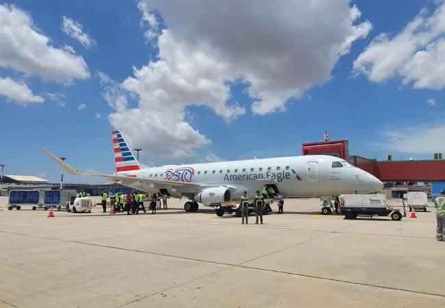 Con 75 pasajeros American Airlines regresó hoy a Maracaibo desde Miami después de siete años de suspensión de los vuelos
