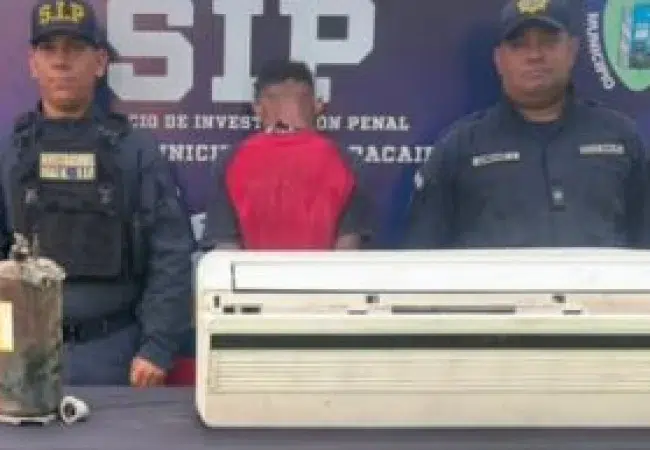 Arrestado por robar equipos de aire acondicionado en un hotel de Maracaibo