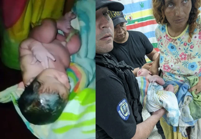 Parió en medio de la tormenta: Polimaracaibo asiste el nacimiento de una bebé durante el aguacero en San Jacinto