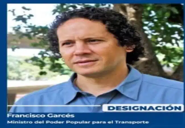 Francisco Garcés es designado como nuevo ministro de Transporte