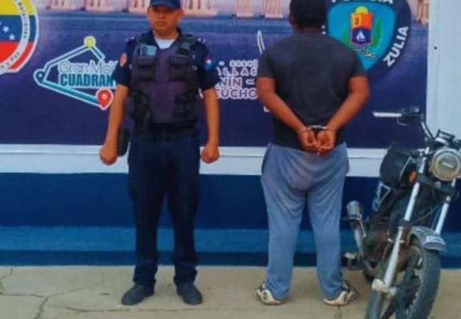 Tras agredir a su pareja adolescente: Capturan a sujeto con historial delictivo en Rosario de Perijá