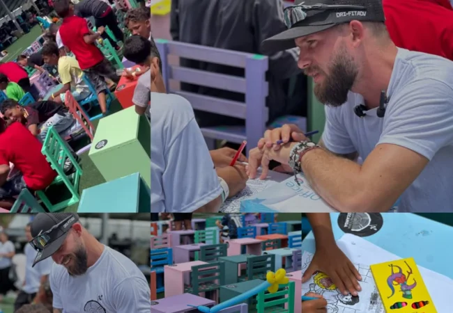 El «carpintero solidario» que fabricó ataúdes tras los terremotos en La Guaira ahora dona pupitres para los niños
