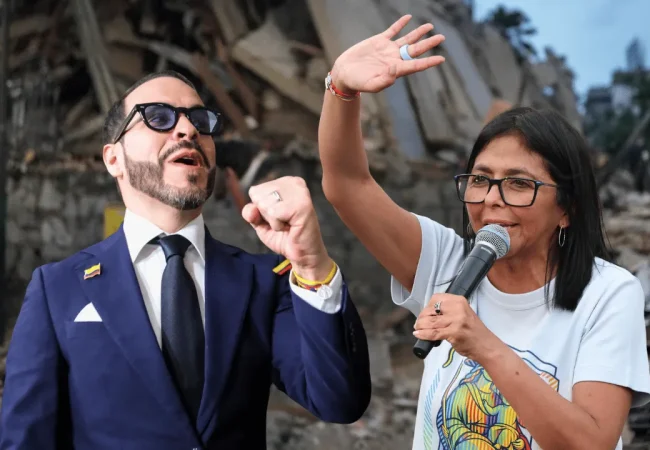 Delcy Rodríguez rechaza declaraciones de Abelardo de la Espriella sobre la reconstrucción post-terremoto