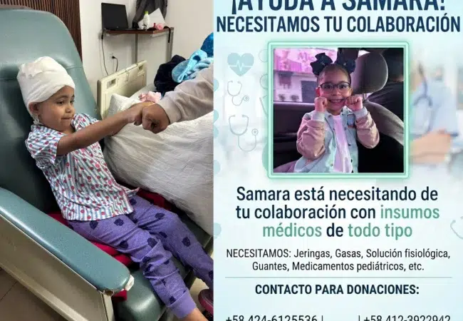 Una mano amiga para Samara, la pequeña bailarina que lucha tras vencer un tumor cerebral